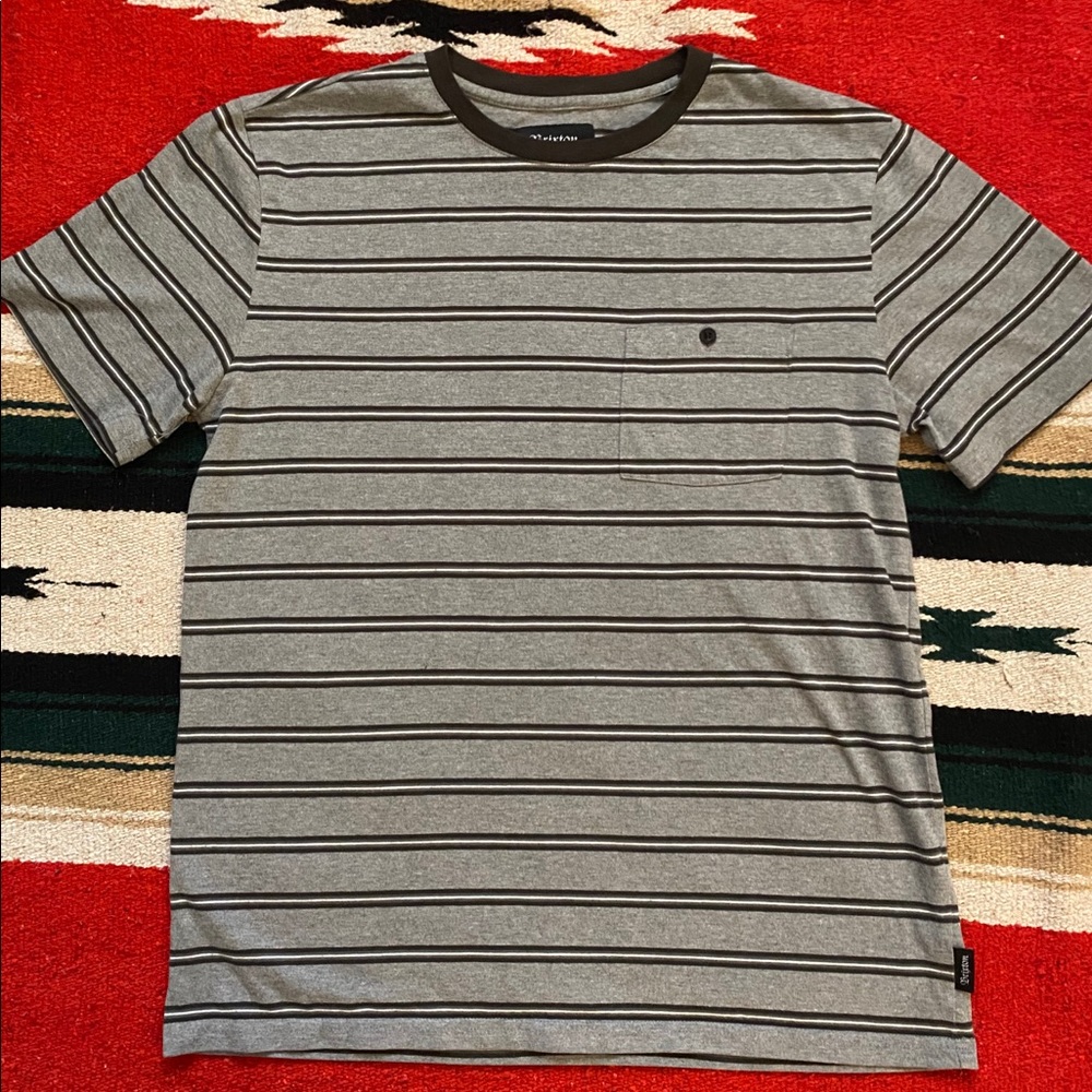 Brixton Striped Pocket Tee